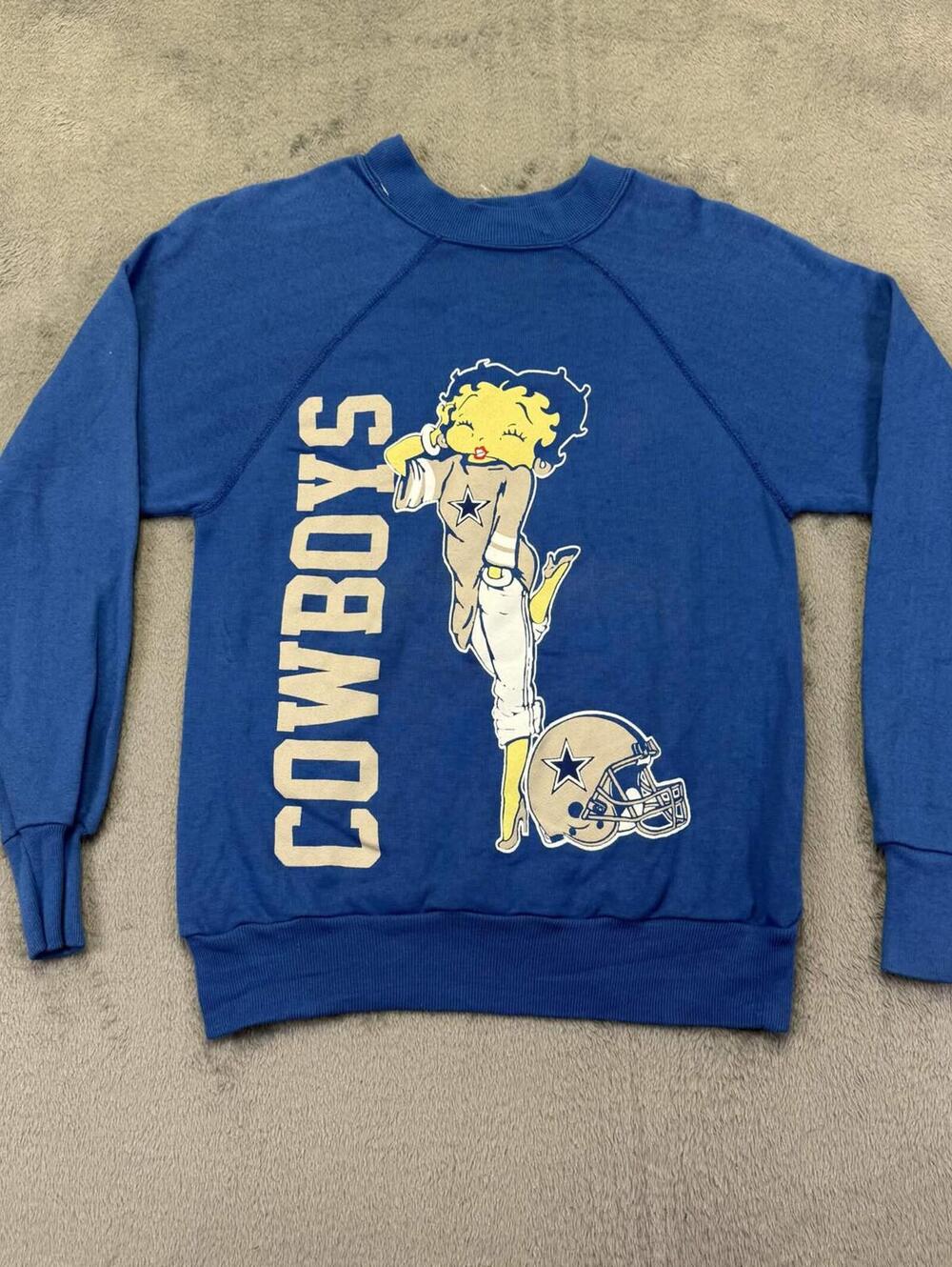 Betty Boop Dallas Vintage 90s Dallas Cowboys Sweatshirt